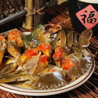 红膏呛蟹酱青蟹龙英食品酱香三门青蟹即食腌制醉螃蟹特产海 鲜咸蟹图2