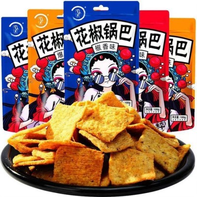 花椒锅巴生产厂家 批发袋装小包装批发雅米食品图5