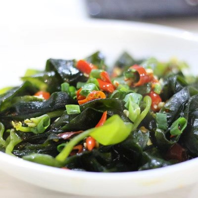 霞浦海带嫩苗凉拌海带即食火锅海带食材500g盐渍海带嫩苗图2