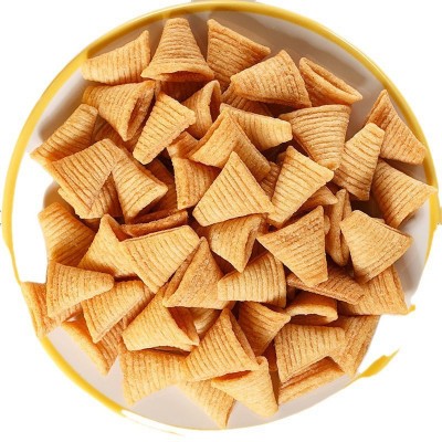 【0.09一包】日式尖角脆小薯片整箱批发散装锅巴牛角酥怀 旧零食图1