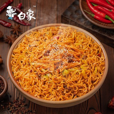 白象拌乐多干拌面盒装炒肉泡面方便面龙虾重庆小面火鸡面方便速食图5