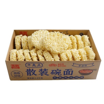 来利散装碗面3.6斤箱爽滑火锅面非油炸方便面汤面整箱面条批发图3
