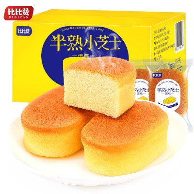 半熟小芝士蛋糕类面包比比赞整箱早餐网红零食小吃货休闲食品即食图4