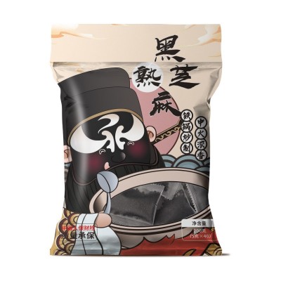 黑芝麻炒熟纯正芝麻粒即食干吃熟黑芝麻独立小包装一件代批发商超图4