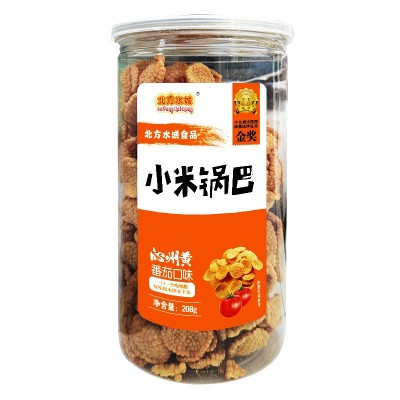 批发沁州黄小米锅巴208g瓶装休闲零食小吃办公室网红膨化食品图5