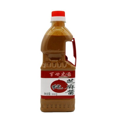百世之业500g塑料桶装芝麻酱厂家供应 拌面芝麻酱火锅蘸料热干面图4