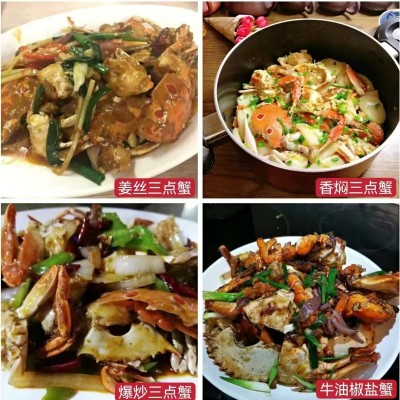 源头工厂】鸿鑫水产三点蟹三目蟹梭子蟹冻货蟹冻蟹花蟹蟹排商用图5