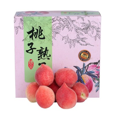 【礼盒装】顺丰 春雪水蜜桃 新鲜桃子水果当季现摘应季水蜜桃代发图2