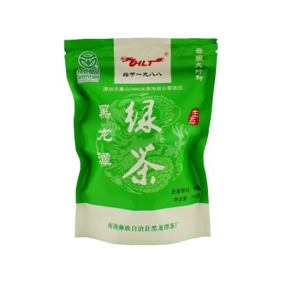 2023年新茶HLT黑龙潭绿茶200克云南源头茶厂大叶种浓香型散装绿茶