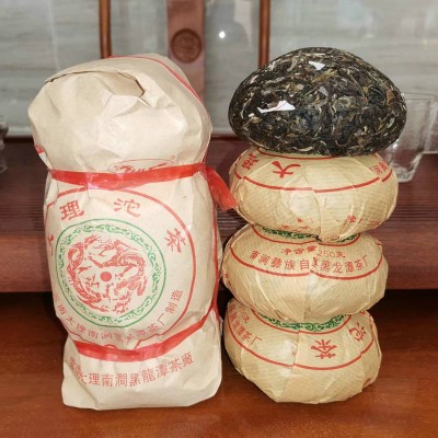云南大叶种普洱茶生茶厂家批发过节送礼大坨袋装2021年250g沱茶生图4