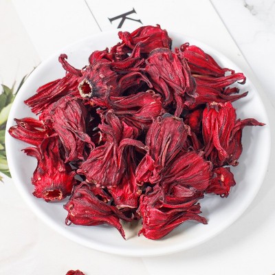 徽锄头洛神花 云南玫瑰茄 新鲜洛神花干花草茶40g罐装厂家批发图4
