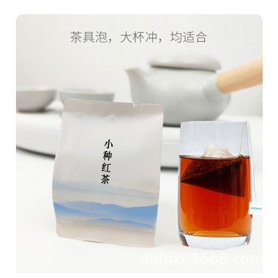 小种红茶袋泡茶全季酒店款饭馆正山小种红茶立体三角包大福喜茶叶图2
