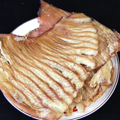 申河美味风琴片 恒洋手撕风琴鱿鱼片 鱿鱼尾板翅 10斤散装批发图4