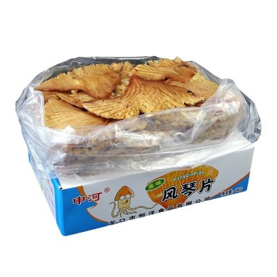 申河美味风琴片 恒洋手撕风琴鱿鱼片 鱿鱼尾板翅 10斤散装批发