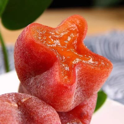 代发柿饼陕西富平吊饼圆饼批发500g 流心柿子带霜新货软糯柿子饼图4