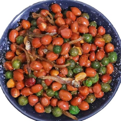 新货小鱼花生炒货休闲零食烧烤店同款开袋即食油炸花生米袋装批发图4