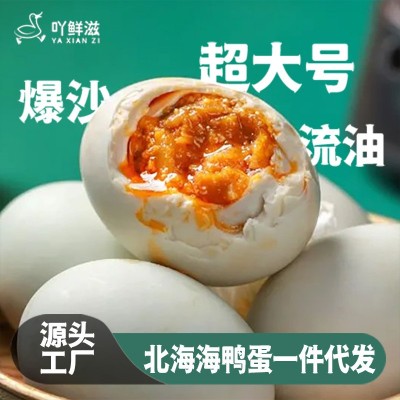 北部湾红树林海鸭蛋起沙流油真空包装北海特产咸鸭蛋现货批 发代发