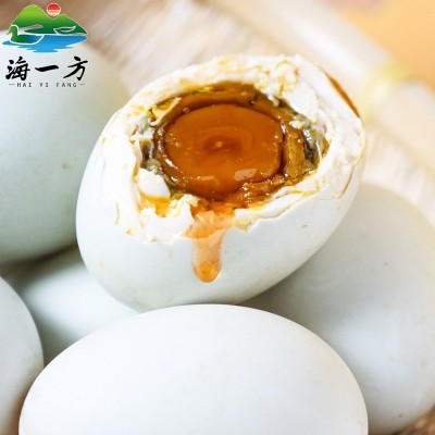 广西北海海鸭蛋海一方普通盒装70克熟咸海鸭蛋红心流油红树林咸蛋图4