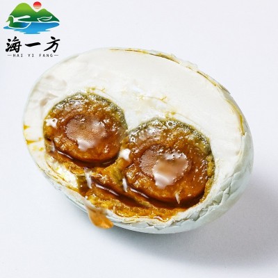 厂家直供流油双黄海鸭蛋北部湾海一方熟海鸭蛋包邮双黄咸鸭蛋即食图5