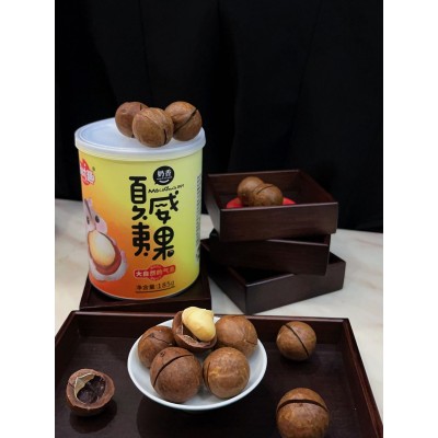 网红闲时趣零食盒装罐装现货新品批发礼盒夏威夷果图2