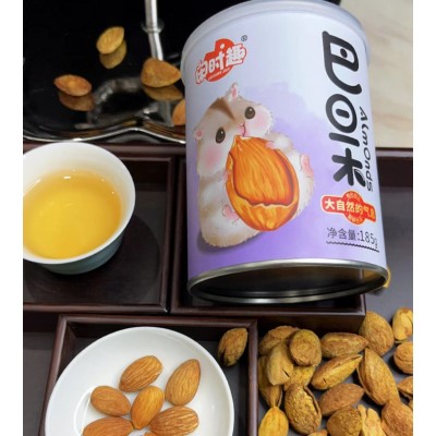 网红休闲零食巴旦木闲时趣盒装罐装礼盒装批发新货图4