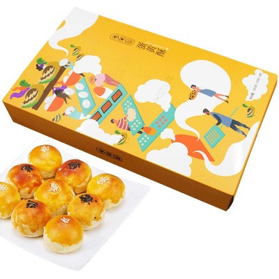 一件代发旦尚皇蛋黄酥礼盒装网红零食小吃月饼中秋好礼蛋黄酥图4