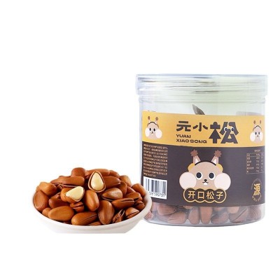 2024货东北松子150g开口坚果特大颗粒特新鲜级红松零食批发厂家图5