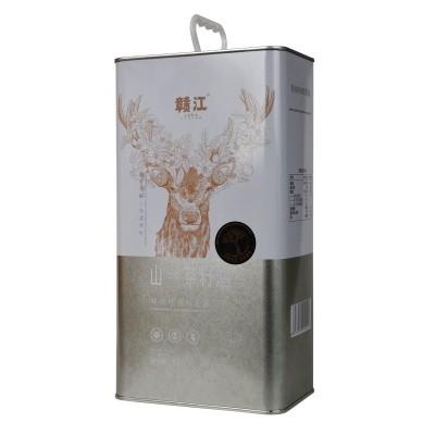 赣江山茶油5L鹿头铁桶纯正茶油食用油茶树油江西山茶籽油礼盒图3