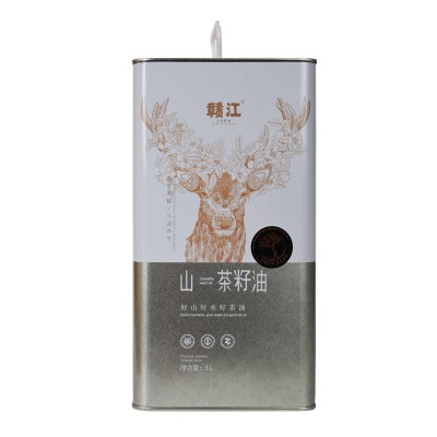 赣江山茶油5L鹿头铁桶纯正茶油食用油茶树油江西山茶籽油礼盒图4