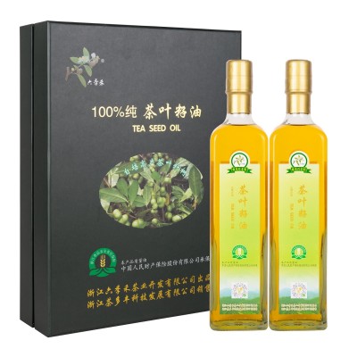 茶叶籽油礼盒装物理压榨一级 厨房食用油厂家批发一盒两瓶装图4