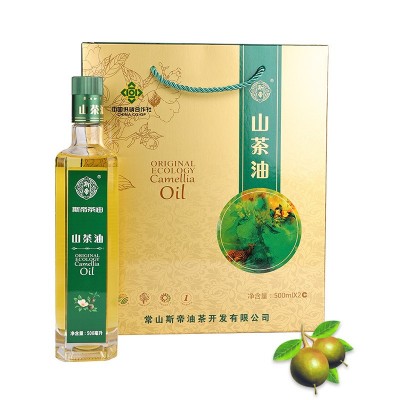 山茶油礼盒装山茶油低温冷榨食用油基础油团购节日送礼厂家批发
