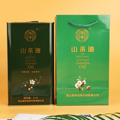 山茶油礼盒装山茶油低温冷榨食用油基础油团购节日送礼厂家批发图4