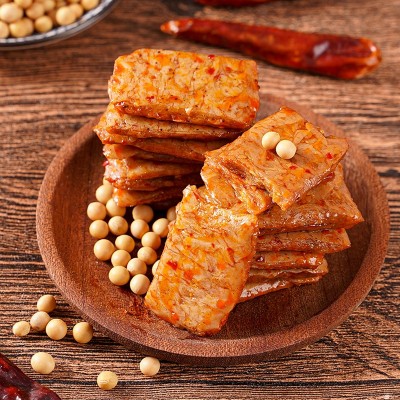 手撕素牛排素肉豆干素牛肉豆制品网红零食豆腐干批发休闲小 吃辣条图3