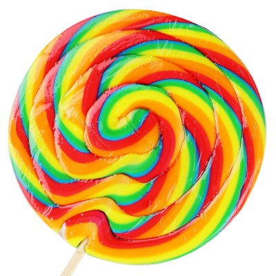 金稻谷200g大彩虹棒棒糖高颜值儿童零食小礼物批发怀旧功夫波板糖