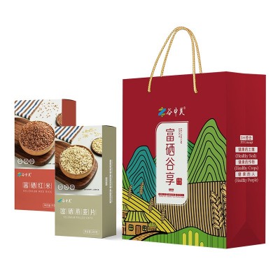 谷中美富硒谷享伴手礼银行保险公司福利粗粮礼品五谷杂粮礼 2盒装