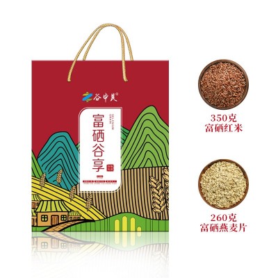 谷中美富硒谷享伴手礼银行保险公司福利粗粮礼品五谷杂粮礼 2盒装图4