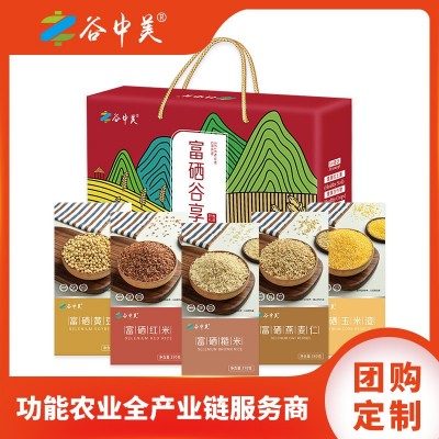 谷中美现货新款富硒端午杂粮礼盒银行保险粗粮礼品五谷杂粮5盒装图5