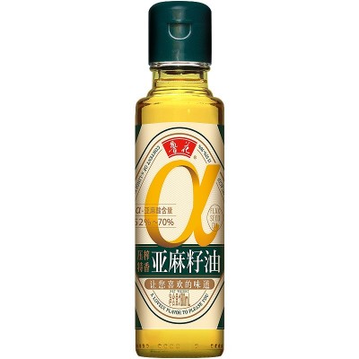 鲁花亚麻籽油180ml 物理压榨欧洲双认证 多规格