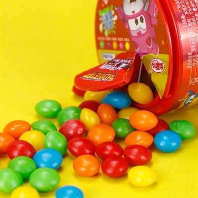金稻谷魔法彩虹糖80克*6瓶整盒原果味水果糖儿童糖果零食批发图3