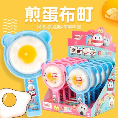 金稻谷82g*10支煎蛋布丁玩具糖果盒装糖玩女生厨房过家家儿童零食图4