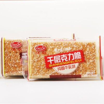 上海莱莎千层克力脆老式饼干香甜脆整箱9斤图5