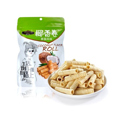 趣园零食80g紫薯蛋卷 休闲空心蛋卷独立小包装零食厂家直销团购图5