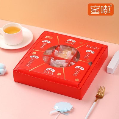 蜜嘟咸蛋黄牛乳派综合礼盒 派派福气手工夹心饼干图3