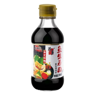 日式料理寿司酱油200ml海鲜酿造蘸酱鱼生刺身家用酱油三文鱼蘸料图2