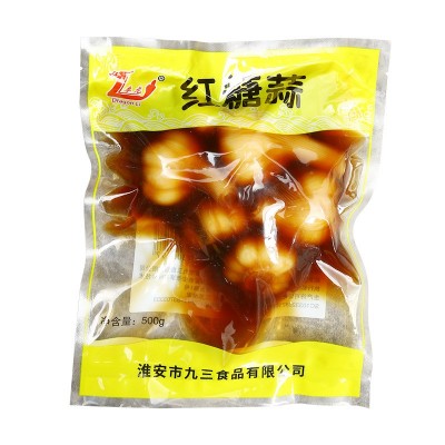 500g红糖蒜大蒜头新鲜腌制无水糖醋蒜头甜蒜咸菜下饭菜泡菜腌蒜袋图5