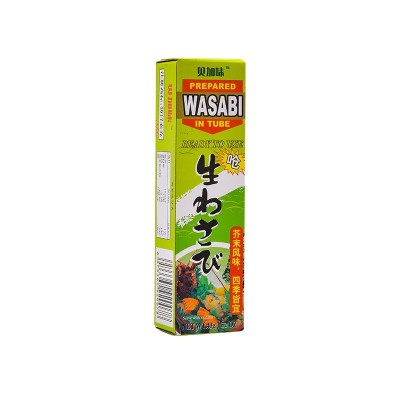 青芥辣43g/支 芥末酱 辣根软管芥末膏料理寿司调料三文鱼蘸料批零图5