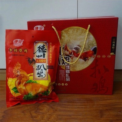 厂家 德宗五香脱骨扒鸡500g 真空包装开袋即食卤味德宗德州扒鸡图5