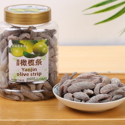 橄榄干香港金冠爱莱客盐津橄榄条罐装蜜饯果脯水果干无核橄榄零食图3