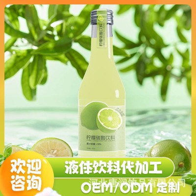 定制柠檬碳酸汽水饮料OEM代工果汁碳酸饮料贴牌定制代加工
