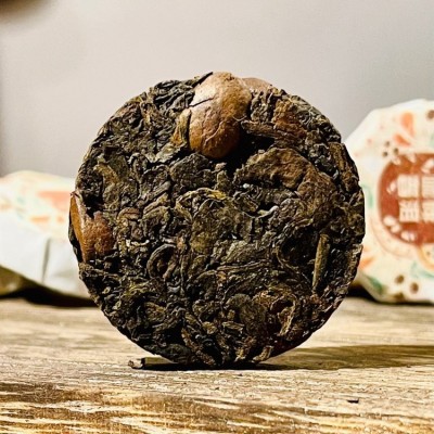 新品咖啡普洱调制茶小茶饼紧压茶散装茶叶批发图2